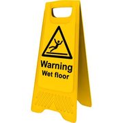 Heavy Duty A-Frame 'Warning Wet Floor'